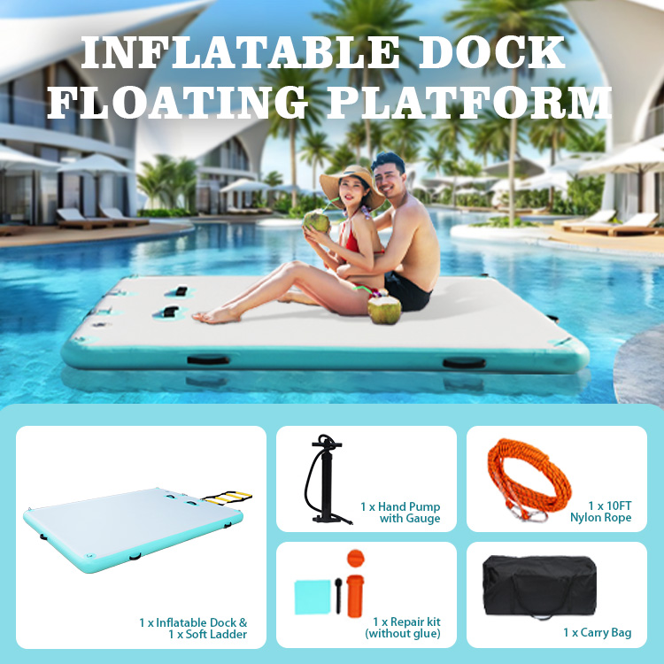 wholesale oem commercial water park inflatable floating platform