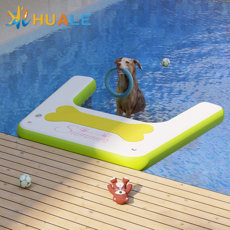 factory custom inflatable pet dog water ramp