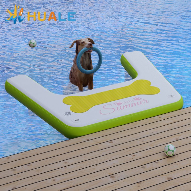 factory custom inflatable pet dog water ramp