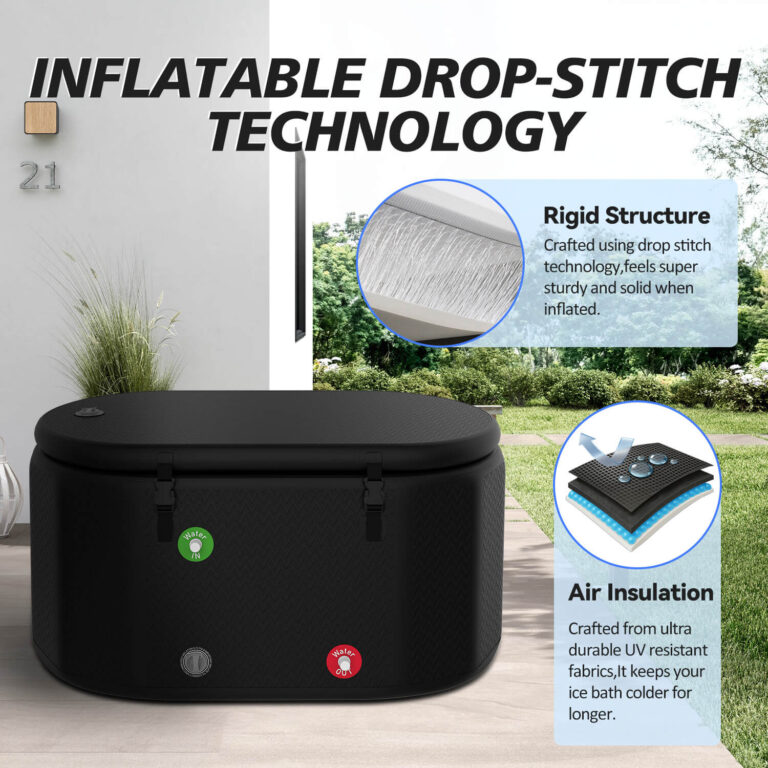 oval type inflatable ice bath tub for gym fitness recovery