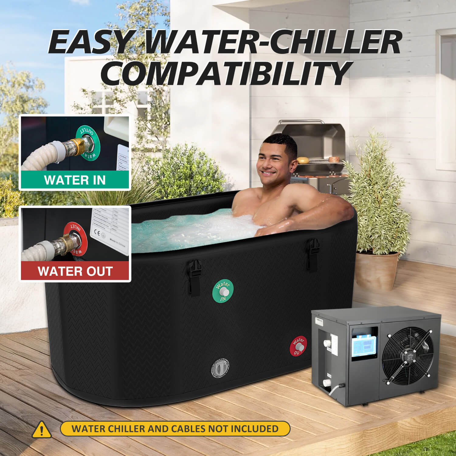 oval type inflatable ice bath tub for gym fitness recovery