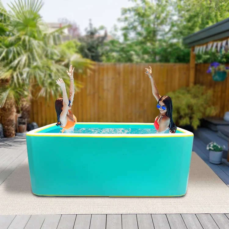 piscina gonfiabile drop stitch personalizzata di forma rettangolare