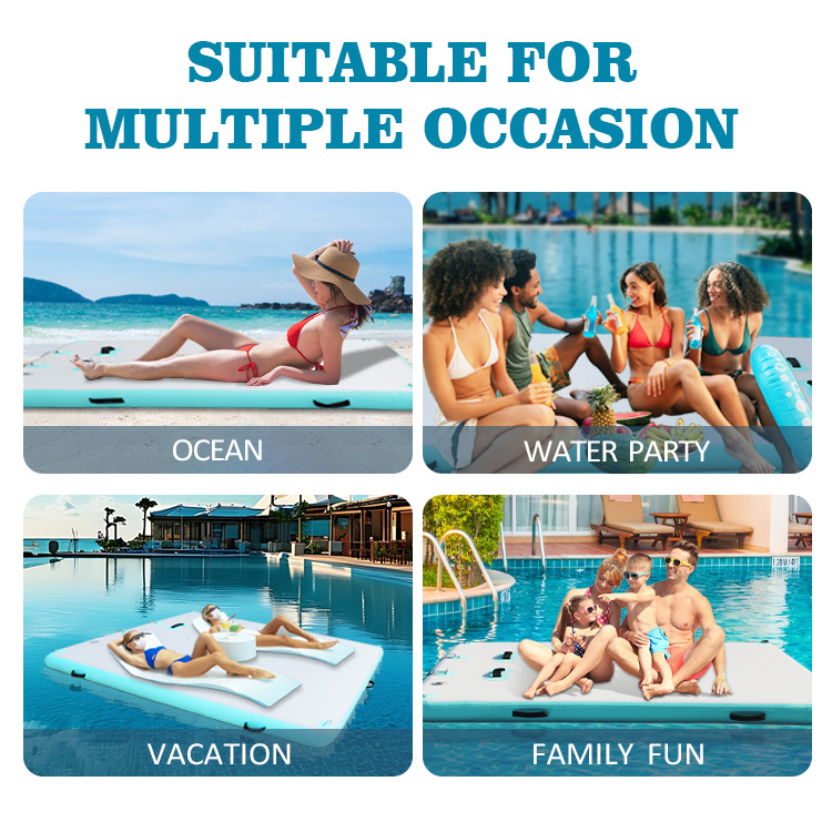 wholesale oem commercial water park inflatable floating platform
