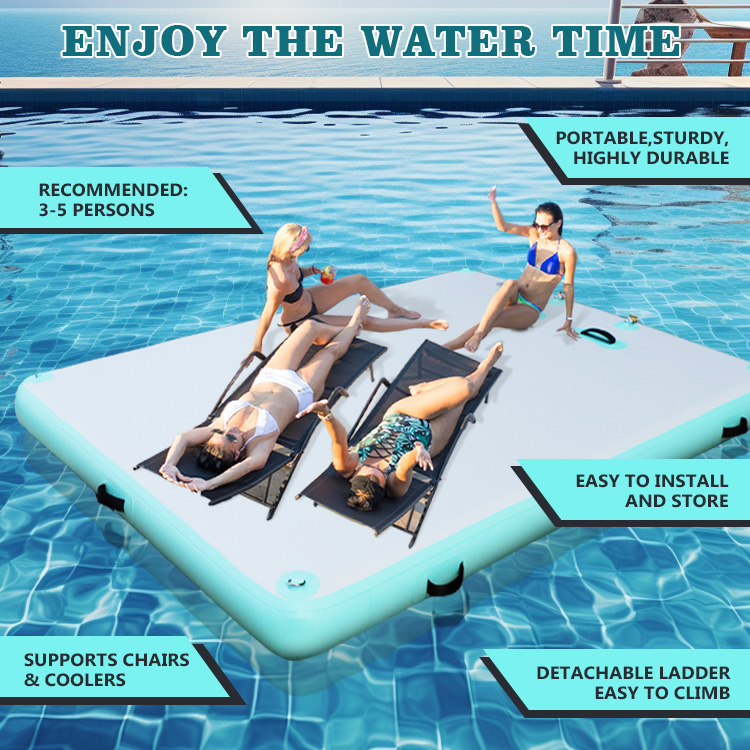 wholesale oem commercial water park inflatable floating platform