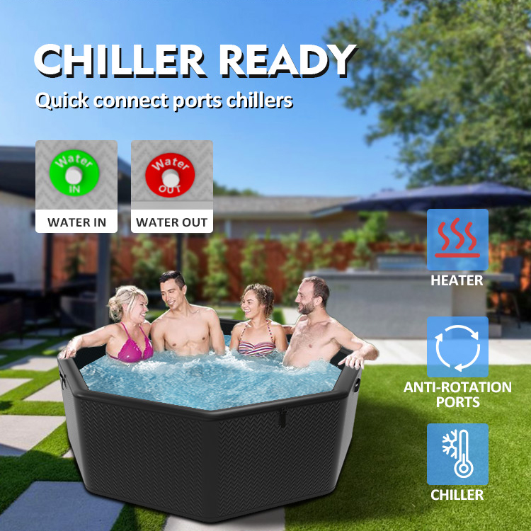 polygonal type wholesale oem inflatable ice bathtub