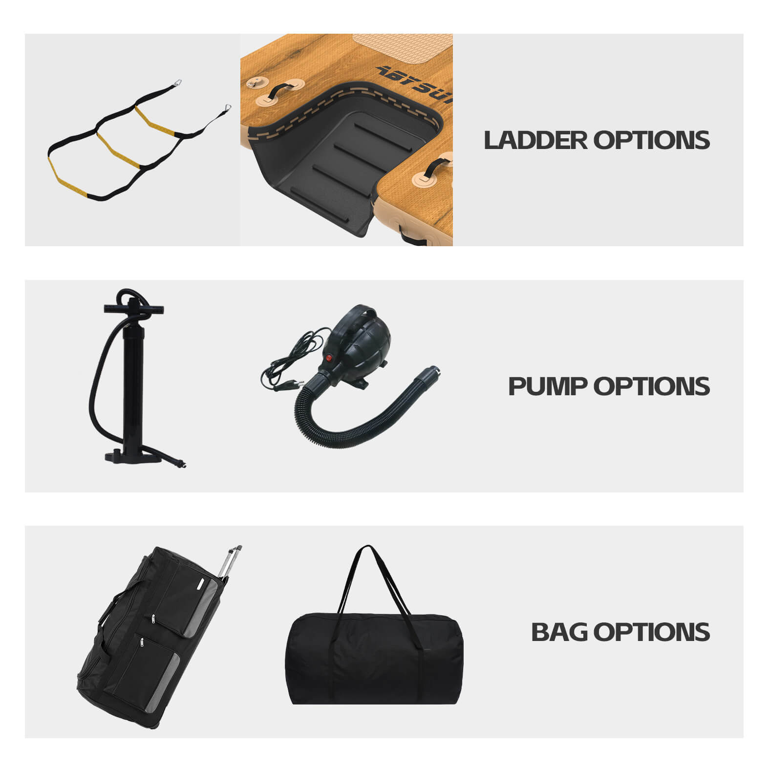 custom floating platform accessories