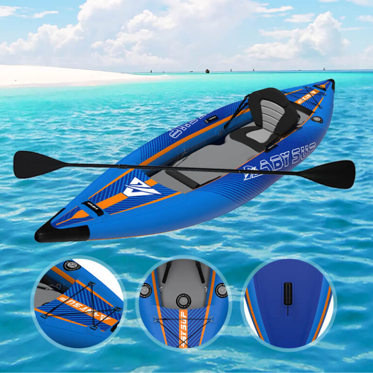 factory custom logo inflatable kayak 1 person