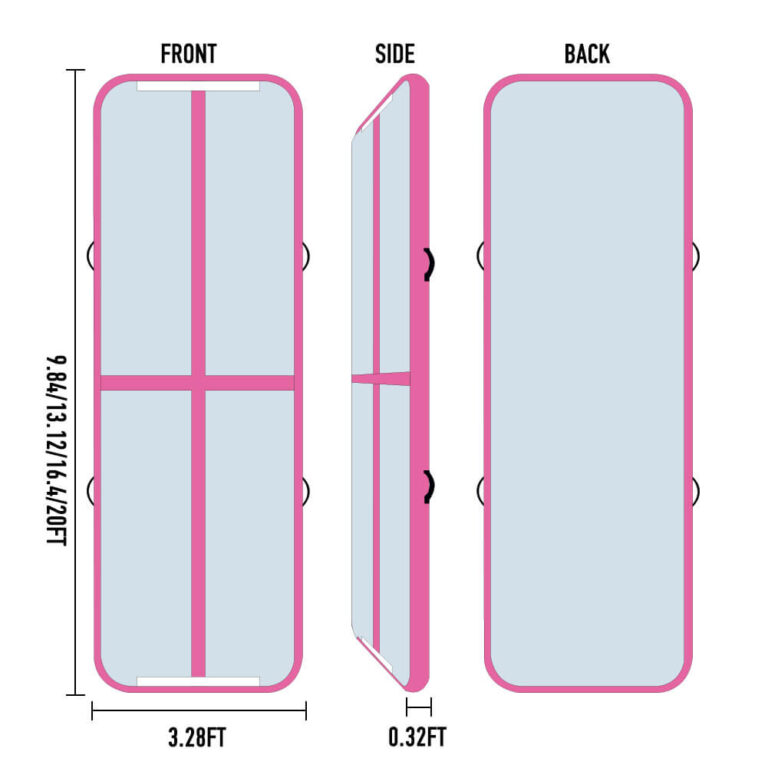 custom 13 ft air track for tumbling & cheer
