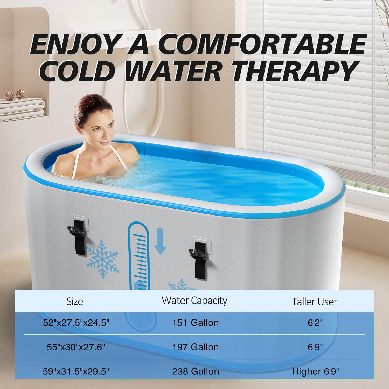 oval type inflatable ice bath tub for gym fitness recovery (copy)