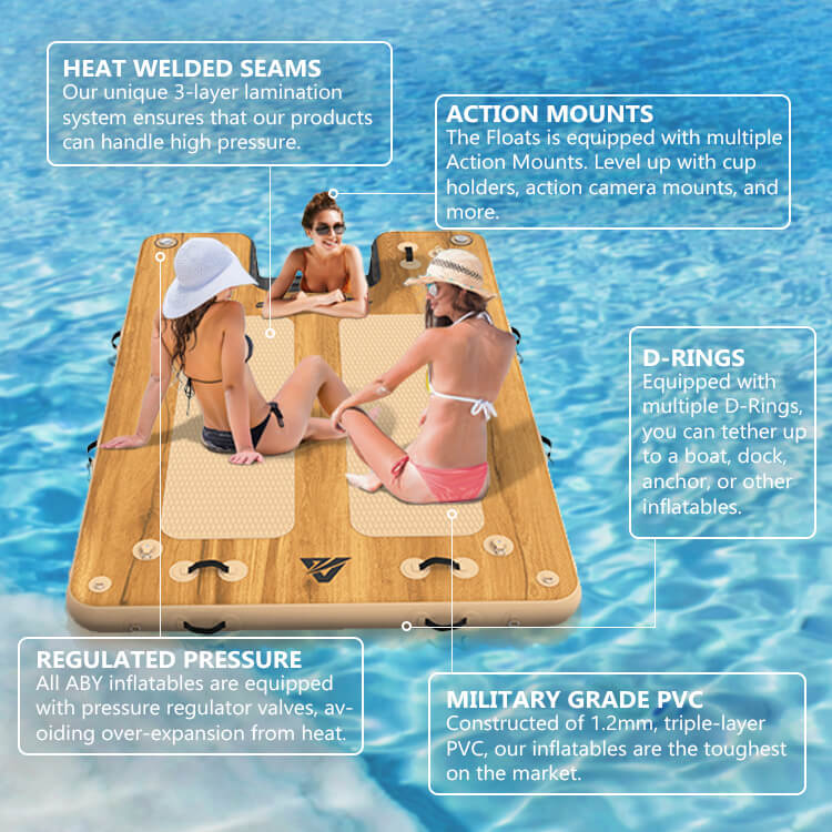 inflatable dock with water ramp | oem platform manufacturer