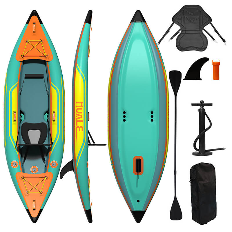complete one person inflatable kayak kit