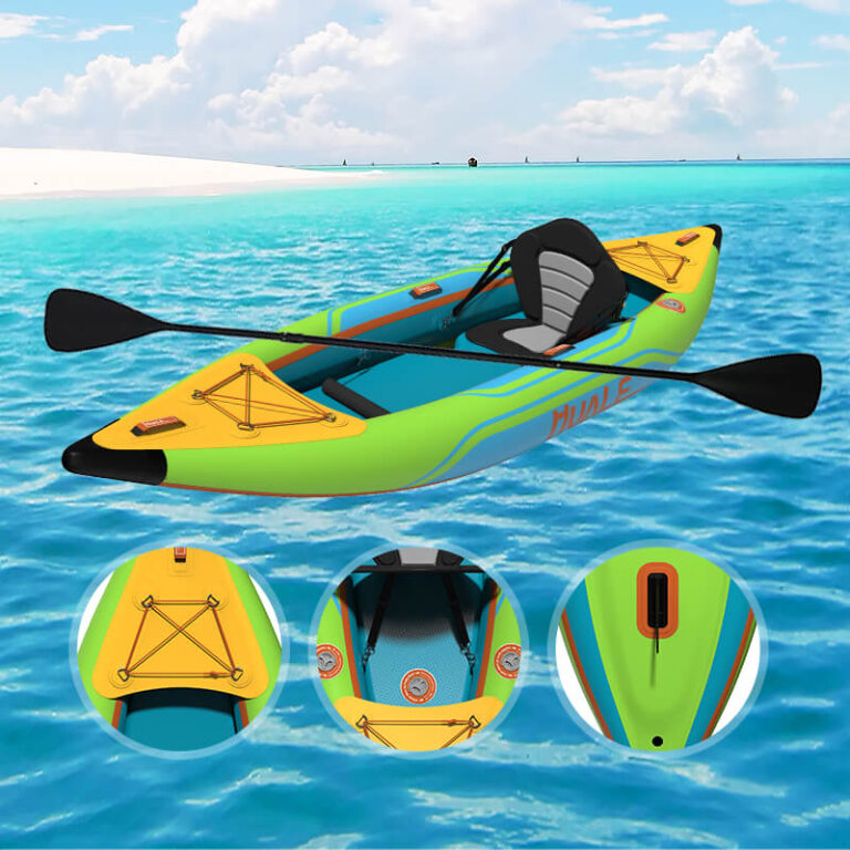 complete one person inflatable kayak kit