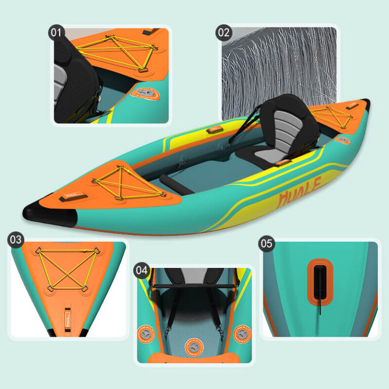 complete one person inflatable kayak kit