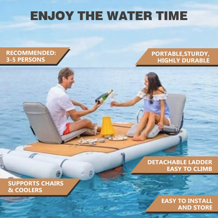 inflatable dock swim platforms for water