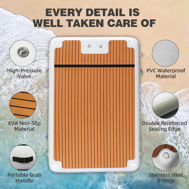 inflatable dock swim platforms for water