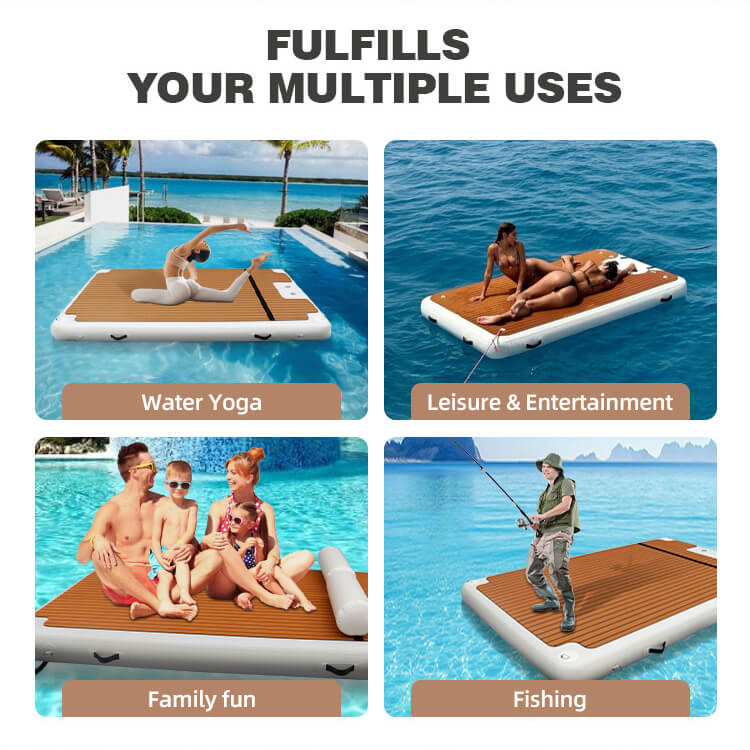 inflatable dock swim platforms for water