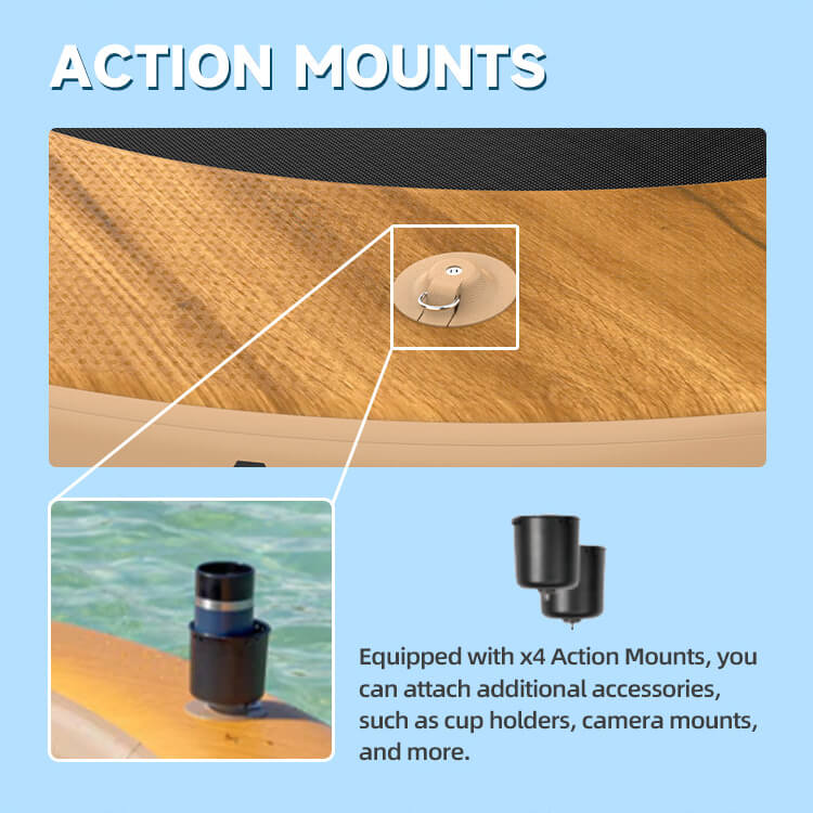 commercial grade inflatable water lounger & dock hammock