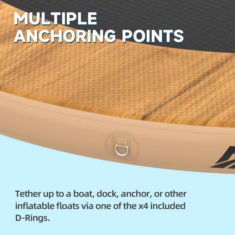 commercial grade inflatable water lounger & dock hammock