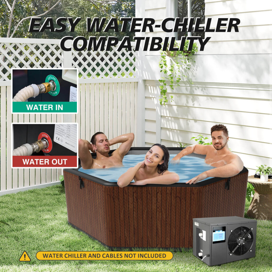 octagonal inflatable ice bath tub premium cold plunge for wholesale & oem