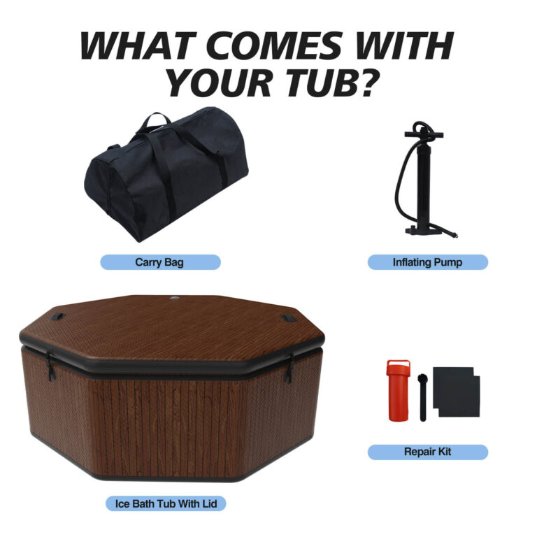 octagonal inflatable ice bath tub premium cold plunge for wholesale & oem