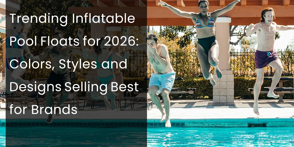 Four people jumping into a swimming pool, enjoying a sunny day, with trees and a pergola in the background.