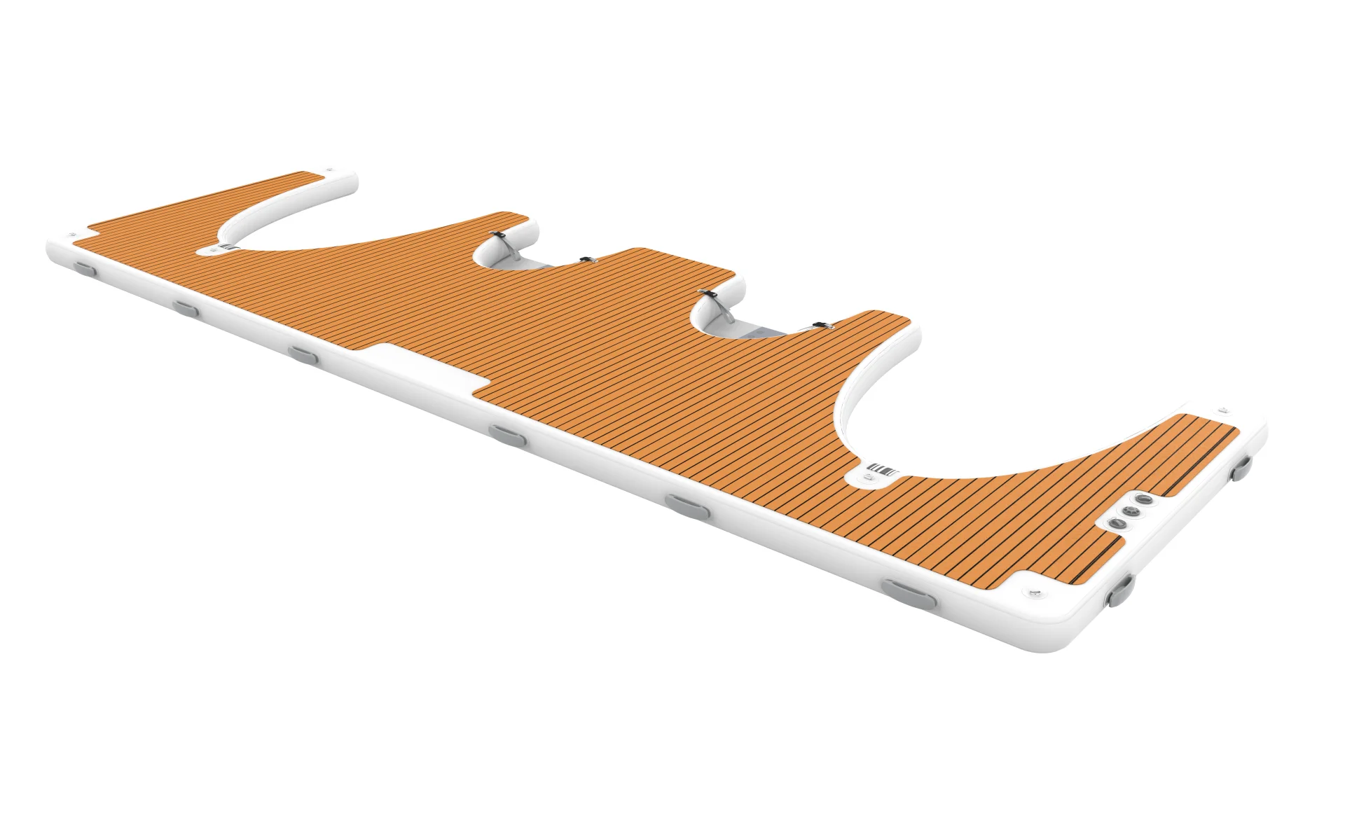 Custom multi-bay inflatable jet ski dock